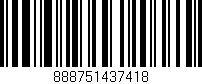 Código de barras (EAN, GTIN, SKU, ISBN): '888751437418'