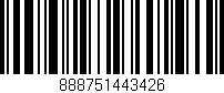 Código de barras (EAN, GTIN, SKU, ISBN): '888751443426'