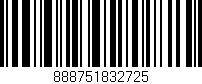 Código de barras (EAN, GTIN, SKU, ISBN): '888751832725'