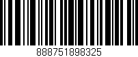 Código de barras (EAN, GTIN, SKU, ISBN): '888751898325'
