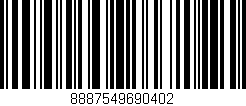 Código de barras (EAN, GTIN, SKU, ISBN): '8887549690402'