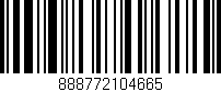 Código de barras (EAN, GTIN, SKU, ISBN): '888772104665'