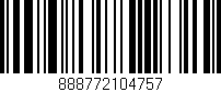 Código de barras (EAN, GTIN, SKU, ISBN): '888772104757'
