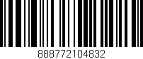 Código de barras (EAN, GTIN, SKU, ISBN): '888772104832'