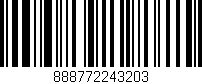 Código de barras (EAN, GTIN, SKU, ISBN): '888772243203'