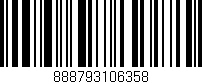 Código de barras (EAN, GTIN, SKU, ISBN): '888793106358'