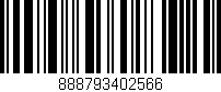 Código de barras (EAN, GTIN, SKU, ISBN): '888793402566'
