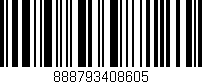 Código de barras (EAN, GTIN, SKU, ISBN): '888793408605'