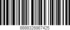 Código de barras (EAN, GTIN, SKU, ISBN): '8888326987425'