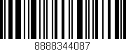 Código de barras (EAN, GTIN, SKU, ISBN): '8888344087'