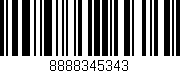 Código de barras (EAN, GTIN, SKU, ISBN): '8888345343'