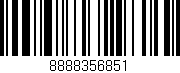 Código de barras (EAN, GTIN, SKU, ISBN): '8888356851'