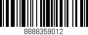 Código de barras (EAN, GTIN, SKU, ISBN): '8888359012'