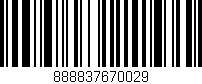 Código de barras (EAN, GTIN, SKU, ISBN): '888837670029'