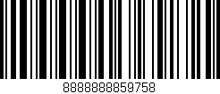 Código de barras (EAN, GTIN, SKU, ISBN): '8888888859758'