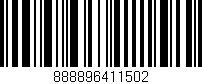 Código de barras (EAN, GTIN, SKU, ISBN): '888896411502'