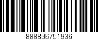 Código de barras (EAN, GTIN, SKU, ISBN): '888896751936'