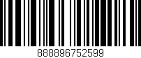 Código de barras (EAN, GTIN, SKU, ISBN): '888896752599'