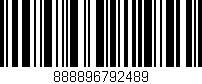 Código de barras (EAN, GTIN, SKU, ISBN): '888896792489'