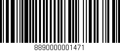 Código de barras (EAN, GTIN, SKU, ISBN): '8890000001471'