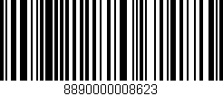 Código de barras (EAN, GTIN, SKU, ISBN): '8890000008623'