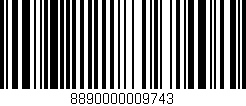 Código de barras (EAN, GTIN, SKU, ISBN): '8890000009743'