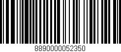 Código de barras (EAN, GTIN, SKU, ISBN): '8890000052350'