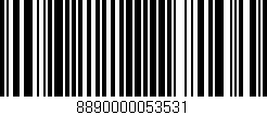 Código de barras (EAN, GTIN, SKU, ISBN): '8890000053531'