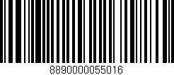 Código de barras (EAN, GTIN, SKU, ISBN): '8890000055016'