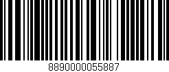 Código de barras (EAN, GTIN, SKU, ISBN): '8890000055887'