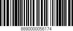 Código de barras (EAN, GTIN, SKU, ISBN): '8890000056174'
