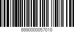 Código de barras (EAN, GTIN, SKU, ISBN): '8890000057010'