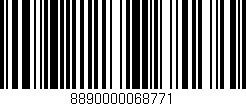 Código de barras (EAN, GTIN, SKU, ISBN): '8890000068771'
