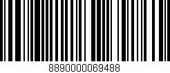 Código de barras (EAN, GTIN, SKU, ISBN): '8890000069488'