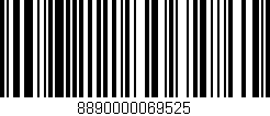 Código de barras (EAN, GTIN, SKU, ISBN): '8890000069525'