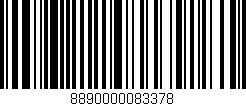 Código de barras (EAN, GTIN, SKU, ISBN): '8890000083378'
