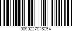 Código de barras (EAN, GTIN, SKU, ISBN): '8890227976354'