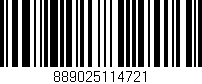 Código de barras (EAN, GTIN, SKU, ISBN): '889025114721'