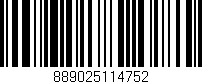 Código de barras (EAN, GTIN, SKU, ISBN): '889025114752'