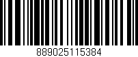 Código de barras (EAN, GTIN, SKU, ISBN): '889025115384'