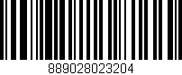 Código de barras (EAN, GTIN, SKU, ISBN): '889028023204'