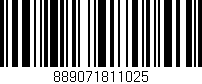 Código de barras (EAN, GTIN, SKU, ISBN): '889071811025'