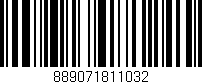 Código de barras (EAN, GTIN, SKU, ISBN): '889071811032'