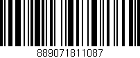 Código de barras (EAN, GTIN, SKU, ISBN): '889071811087'