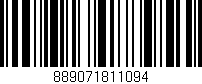 Código de barras (EAN, GTIN, SKU, ISBN): '889071811094'