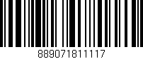 Código de barras (EAN, GTIN, SKU, ISBN): '889071811117'