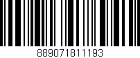 Código de barras (EAN, GTIN, SKU, ISBN): '889071811193'