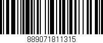 Código de barras (EAN, GTIN, SKU, ISBN): '889071811315'