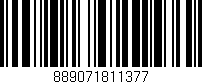 Código de barras (EAN, GTIN, SKU, ISBN): '889071811377'