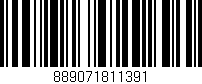 Código de barras (EAN, GTIN, SKU, ISBN): '889071811391'